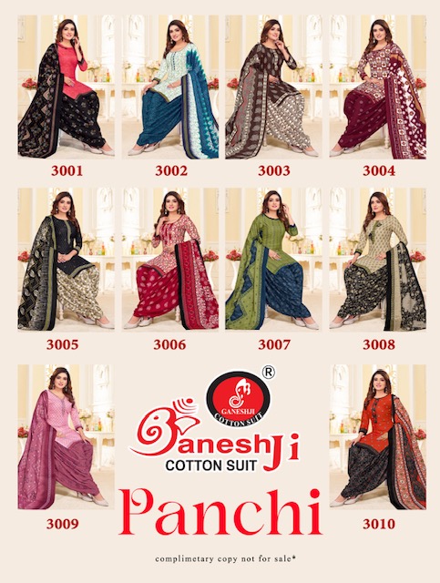 Ganeshji Panchi Vol 3  Printed Cotton Dress Material Collection